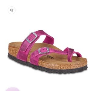 Birkenstock Women's Mayari Oiled Leather Festival Fuchsia Sandals size 11/41